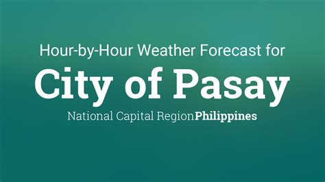 pasay weather hourly